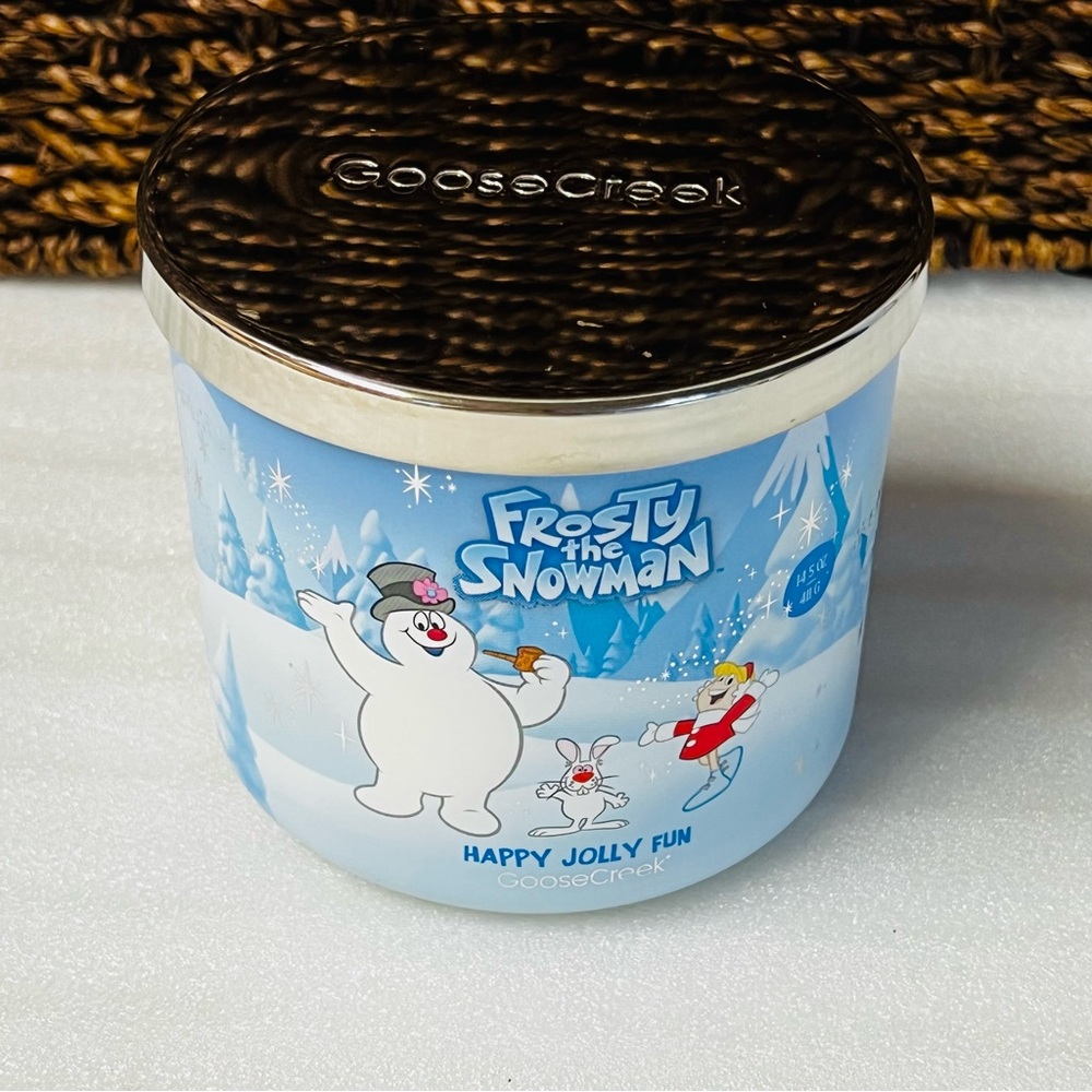 Goose Creek Frosty the Snowman Happy Jolly Fun 3-Wick Candle Limited Edition